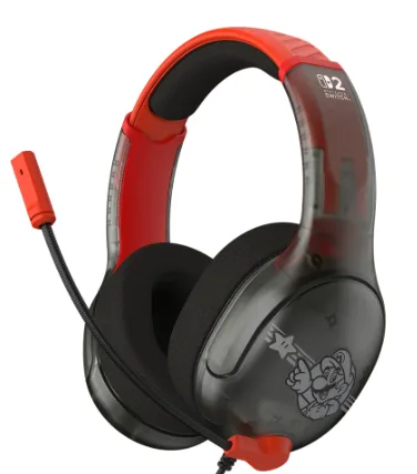 אוזניות גיימינג חוטיות דגם Airlite Fit עבור Nintendo Switch 2 בעיצוב Mario Star מבית Turtle Beach