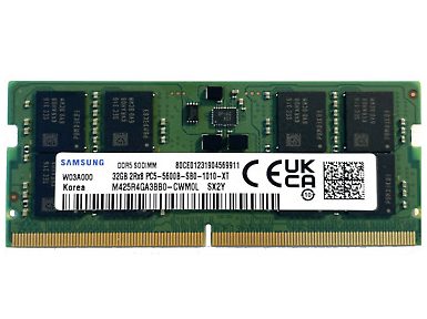 זיכרון למחשב נייד Samsung SODIMM 32GB DDR5 5600MHz 1.1V