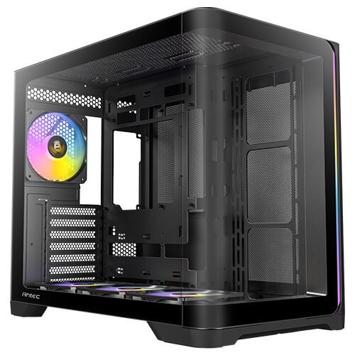מארז שחור Antec C5 Curve ARGB Mid-Tower ATX 4x ARGB FANS Type-C