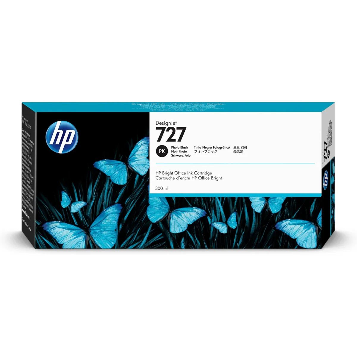 מילוי HP XL 727 שחור פוטו F9J79A T-1500