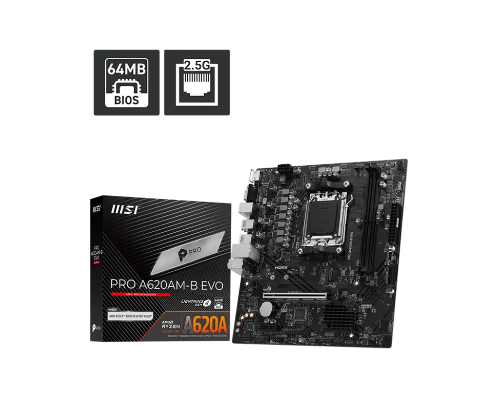 לוח אם MSI PRO A620AM-B EVO