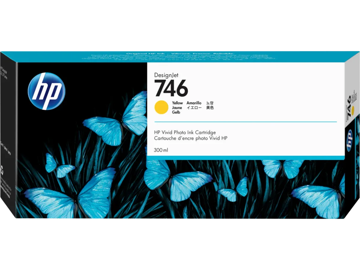 מילוי HP 746 צהוב P2V79A Z6 Z9 300ml