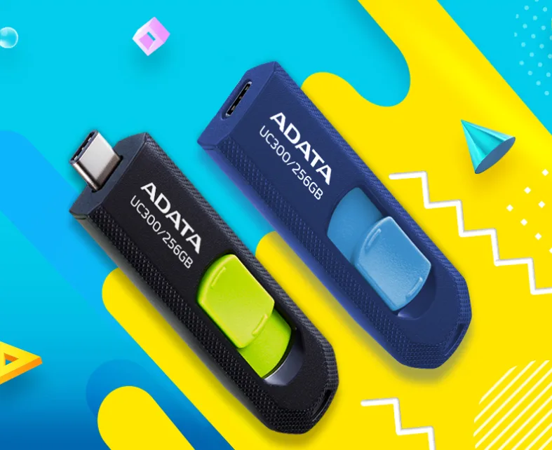 ADATA UC300 USB-C Flash Drive - ACHO-UC300-128G-RBK/GN
