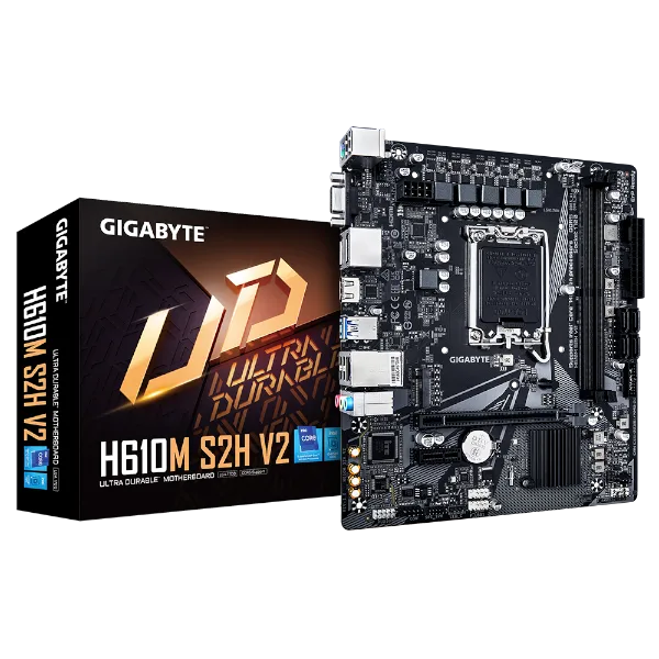 לוח למעבדי אינטל Gigabyte H610M S2H V2 Micro-ATX DDR5
