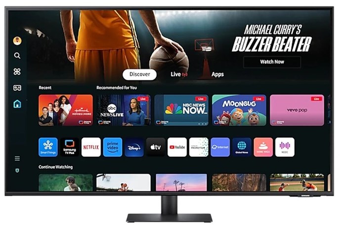 SAMSUNG 43" WHITE/4K/SMART/S43DM703UM/TYPE C+HDMI/Speakers