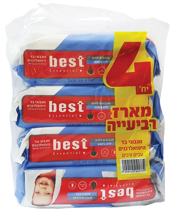 בסט מגבונים 72יח' 4 Xללא בישום מדבקה