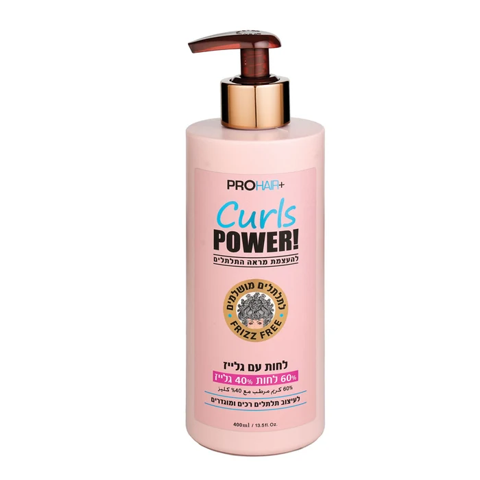 40% PRO HAIRגלייז 60%קרם לחות מתולתל 400מ"ל