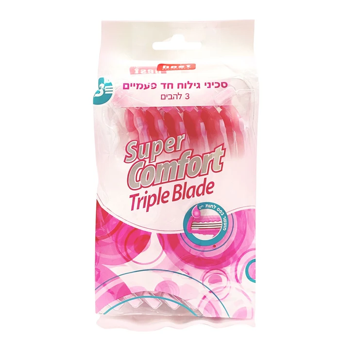 בסט ס.גילוח חד"פ 3להבים לאישה 12יח'