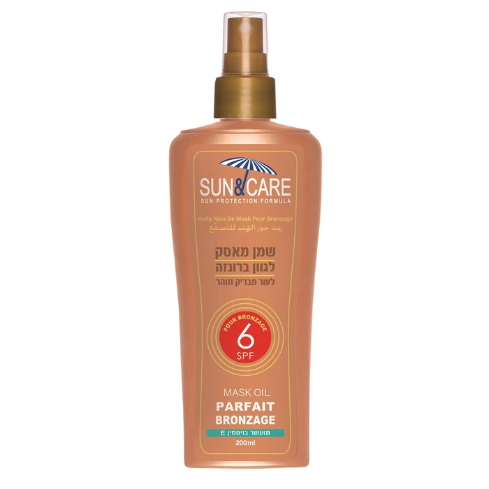 סאן&amp;קאר שמן מאסק 200 SPF6מ"ל