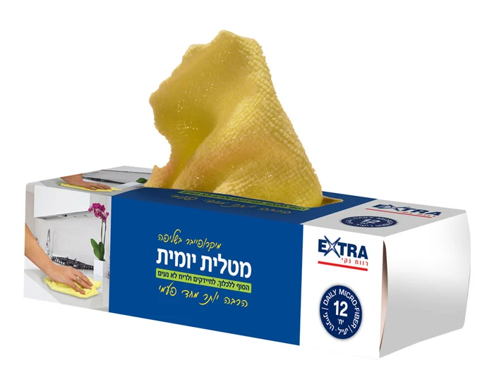 אקסטרא מטלית מיקרופייבר יומית 12יח'