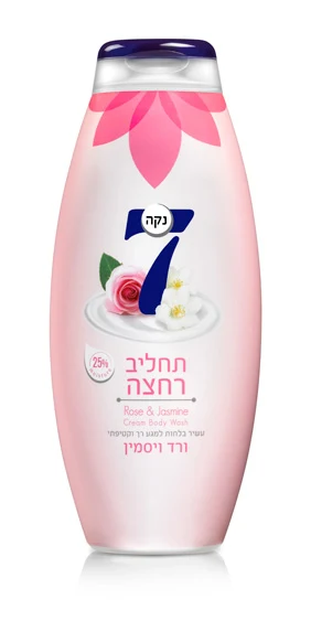 נקה ת.רחצה ורוד ורד יסמין 1ליטר