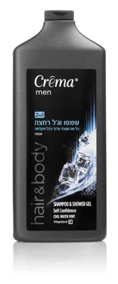 קרמה מן שמפו וג'ל רחצה מנטה 700מל