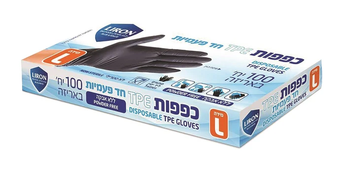 כפפות TPEמידה Lצבע שחור