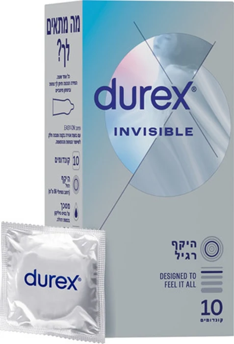 דורקס קונדומים מעוצבים להעצמת הרגישות 10יחידות